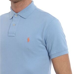 Large Ralph Lauren Polo - Light Blue / Orange Horse